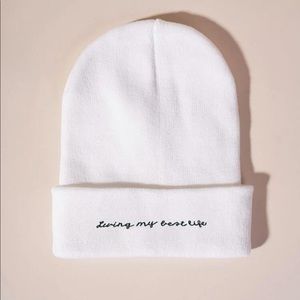 “Living my best life” winter hat